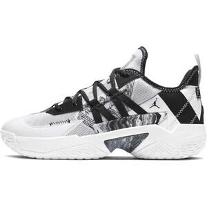 NWT Jordan Mens One Take Ii Basketball Shoe, white/Black - Size 8